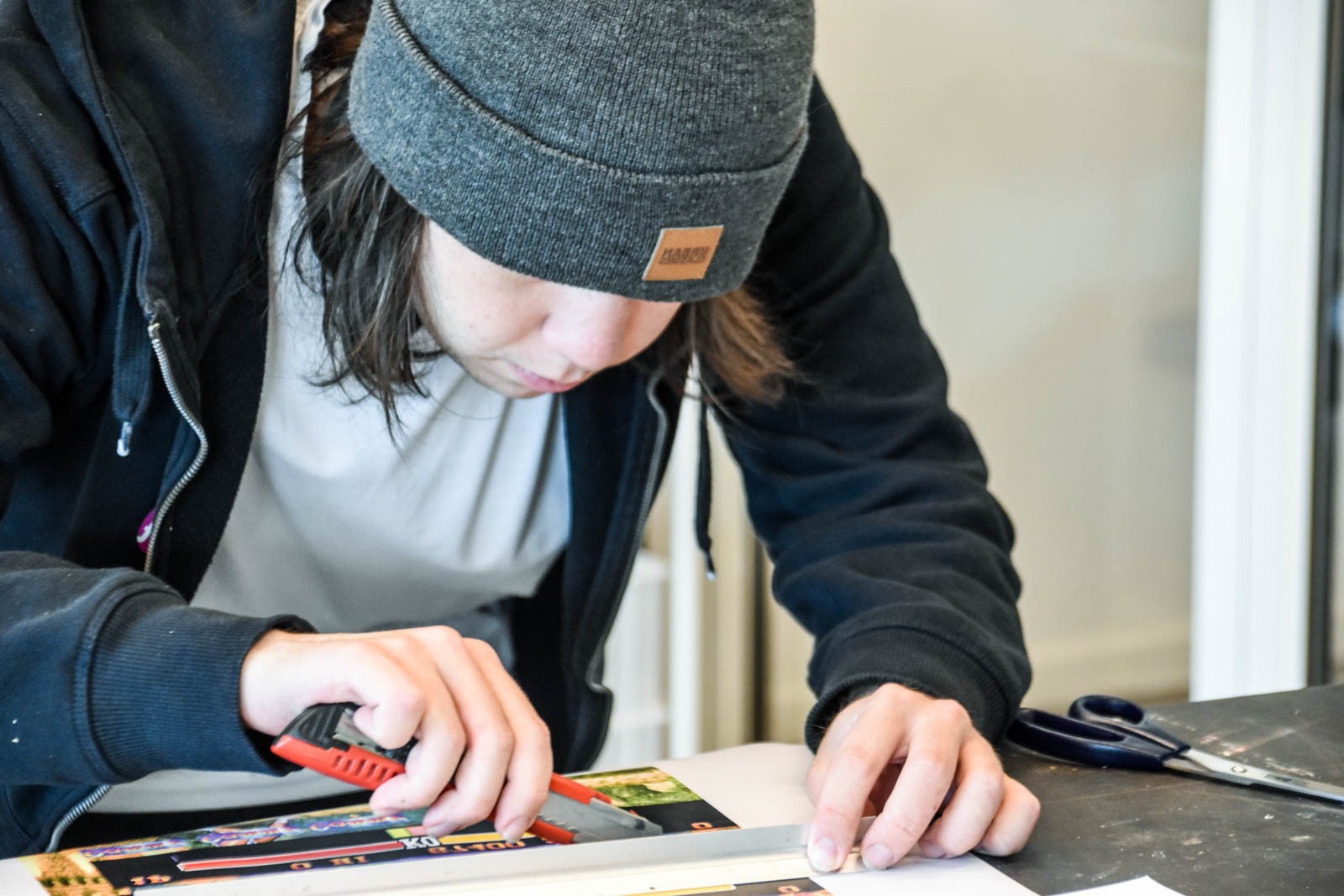 Game ART arbejder på de sidste detaljer i et grafisk projekt