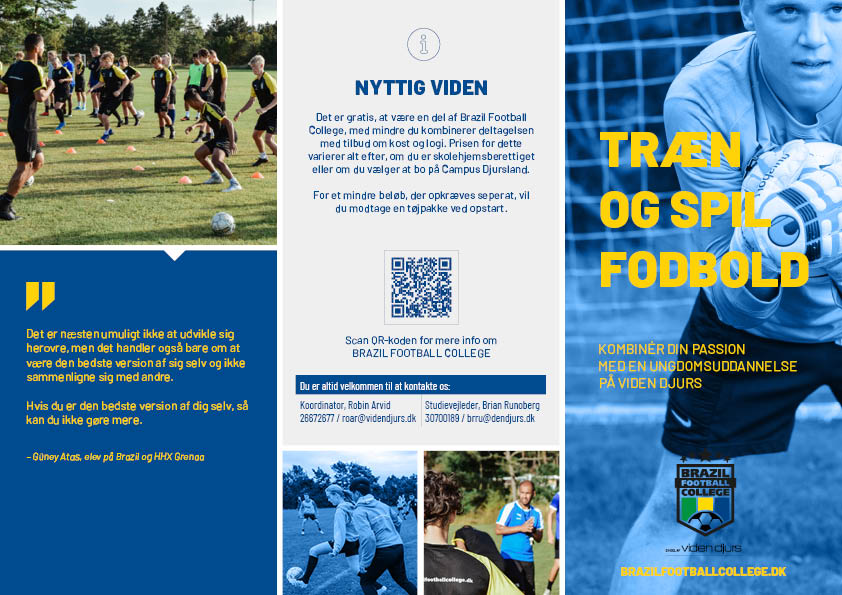 Forside af brochure om Brazil Football College